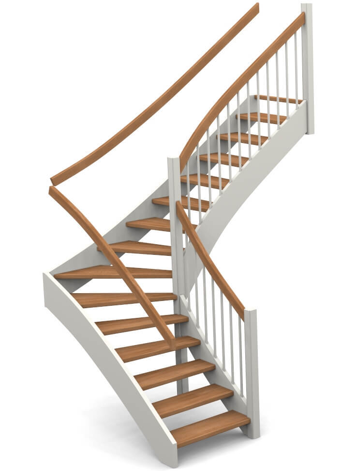 Right turn L-stairs Image